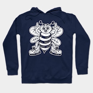 Cool Bee Retro Character Hoodie